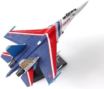 NUOTIE 1/100 Pre-Build Model Kits SU-35 Airplane Model Russian Knight Fighter Aircraft Alloy Diecast Airplanes Military Display Model Aircraft for Collection or Gift
