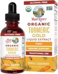 MaryRuth Organics USDA Organic Turmeric Gold Liquid Drops | Liquid Herbal Blend | Turmeric Curcumin, Black Pepper, Cassia Cinnamon Bark, Ginger Root | Immune Support | Non-GMO, Vegan, 1oz