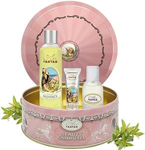 Coffret Parfum Femme- VERVEINE DE PROVENCE/1 Gel Douche 250ml, 1 Creme Main 25ml, 1 Eau De Toilette/Eau de Cologne 55ml/Un Air d'Antan®/ Fabriqué En France/Cadeau Noel/Cadeau Femme Original