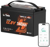 LiTime 12V 140Ah Bluetooth LiFePO4 Lithium Battery 150A BMS deep cycle performance for RV, Travel Trailers, and Trolling Motor. (Group 31)