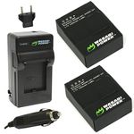 Wasabi Power Battery (2-Pack) and New Charger for GoPro HD HERO3+, HERO3 and GoPro AHDBT-201, AHDBT-301, AHDBT-302