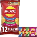 Walkers Crisps Classic Variety Multipack Crisps, 12x25g