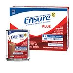 Ensure Plus, Meal Replacement, Complete Balanced Nutrition, Chocolate, 12 x 235 mL Can