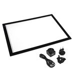 PURElite A3 LED Ultra Wafer Thin Light Box- with Adjustable Natural Daylight Effect, CFPL23 , Black