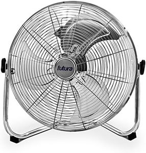 Futura Large 20 inch Floor Fan, with 3 Speeds 110W Max Power, High Velocity, Gym, Office, Garage, Outdoor Events, Warehouse & Industrial