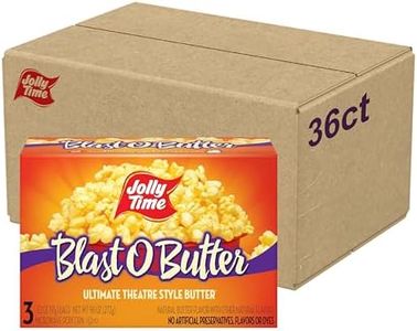 Jolly Time Blast O Butter, Ultimate Movie Theater Butter Microwave Popcorn, 3.2oz Sharing Bag, 3 Bags Per Carton (Blast O Butter, 3.2 Ounce (Pack of 36))