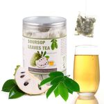 40 Natural Soursop Tea Bags, Soursop Leaves Tea, Dried Pure Sour sop Leaves Graviola Tea, te de Guanabana Tea, Origin form Thailand