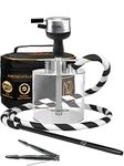 M. ROSENFELD - Mini Shisha To Go with Bag and Premium Accessories [Shisha Head Set with HMD Smokebox + Hose + Mouthpiece] Stainless Steel Immersion Tube Diffuser & Acrylic Small Bowl