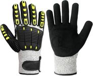 Wsobue Lobster Gloves for Diving, Puncture and Cut Resistant Fishing Spearfishing Freediving Scuba Diving Gloves, Fully Coated Safety Work Glove for Men Women (X-Large)