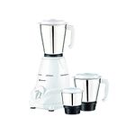 Bajaj Rex Indian Mixer Grinder 500W|Mixie For Kitchen With Nutri-Pro Features White|3 SS Mixer Jars For Heavy Duty Grinding|1 Month Warranty|2 Year Motor Warranty