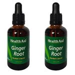 HealthAid Ginger Root (Zingiber officinale) 50ml Liquid (Pack of 2)