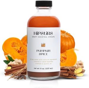 HipStirs Pumpkin Spice Syrup - Our Pumpkin Spice Mix uses Real Ingredients like Pumpkin Puree to Make it a Perfect Pumpkin Spice Latte Mix - Real Pumpkin Puree Infused Syrup (Pumpkin Spice, 8 Fl Oz)