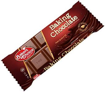 Baker's Choice Baking Chocolate Bar - Microwaveable Chocolate Easy Melt Bar - Almond Bark Coating, Candy Coating - Kosher, Non-Dairy, Vegan and Non GMO - 10 oz (284g)