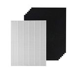 PUREBURG 115115 Replacement True HEPA Filter Compatible with Winix ZERO (AZBU330-HWB), P300 Air Purifiers Filter A,H13 Activated Carbon Pre-filters