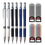 SJENG Mechanical Pencil Set 2mm, 10 Piece 2mm Pencil Set, 2mechanical Pencil 2mm, 2B Color and Black Drawing Pencils for School, Office, Artist