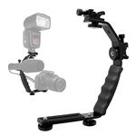 Limocamera Bracket Mount Heavy Duty Video L-Bracket with Standard Flash Shoe Mounts, Agg1179