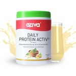 OZiva Daily Protein Activ for Women | Best Protein Powder for Women with 120g Protein, Probiotics, Shatavari for Increased Energy Levels, Bone Health and Hormonal Balance 300g (Vanilla Almond, Pack 1)