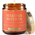 Hakuna Matata - Natural Soy Candle ; Disney Gifts for Women Adults, Disney Collectibles, Disney Home Decor, Disney Wedding Gifts for Couples, Disney Candle Gifts for Disney Lovers, Girlfriend, Wife