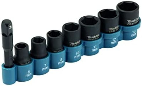 Makita E-12289 8 Piece Impact Socket Set ¼” Sq