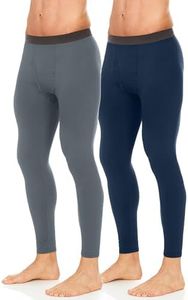 Thermajohn Long Johns for Men, Thermal Underwear for Men Long Underwear Mens Leggings Thermal Pants Men Cold Weather Bottoms (2 Pack, Charcoal, Navy, 2X-Large)