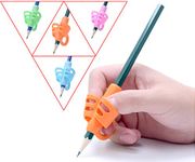 Pencil Grips - Children Pen Writing Aid Grip Set Posture Correction Tool for Kids Preschoolers Children,Hollow Ventilation (Pencil Grips 4P)