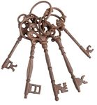 Fallen Fruits DB63 Large Cast Iron Key - Brown, Brown