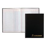 Adams® 3-Column Account Book, 9 1/4" x 7", Black