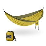 ENO SingleNest Hammock - Lightweight, 1 Person Portable Hammock - for Camping, Hiking, Backpacking, Travel, a Festival, or The Beach - Melon/Olive