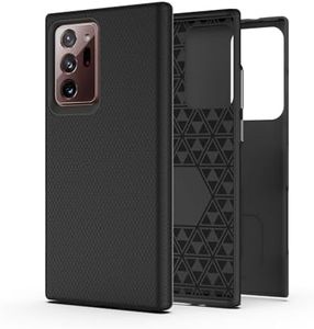 AWZHYDT Designed for Samsung Note 20 Ultra Case, Rugged Shockproof Dual Guard Protection Series Case for Samsung Galaxy Note 20 Ultra-Black