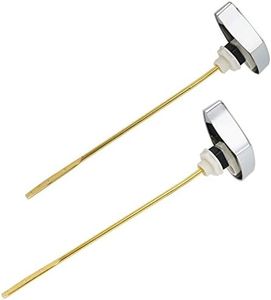 iFealClear Toilet Tank Flush Replacement Compatible with TOTO THU004-CP Trip Lever for St701C St854884, Toilet Handle Replacement, Brass Side Mount Toilet Tank Lever, Chrome-2 Pack