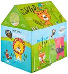 Amazon Brand - Jam & Honey Tent House Theme (Animal Camp) for Kid(Multicolor)