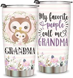 Grandma Gifts-Mothers Day Gifts for Grandma,New Grandma,Gigi,Nana,Mimi-Birthday Gifts for Grandmother from Granddaughter,Grandson,Grandkids-Stainless Steel Insulated Travel Mug-Grandma Tumbler 20oz