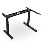 FlexiSpot E3LB L-Shaped Corner Height Adjustable Electric Standing Desk Frame Only Heavy Duty Steel Stand Up Desk with Automatic Memory Smart Keypad