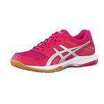 Asics Women's Gel-Rocket 8 Volleyball Shoes, Pink (Bright Rose/Silver/Burgundy 2193), 3 UK