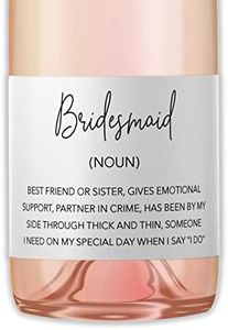 Bridesmaid Mini Champagne Labels ● SET of 10 ● Candle Label Bridesmaid Proposal Gift, Noun Definition Bridesmaid Ask, Be My Maid of Honor Sticker, Bridesmaid Gift Box Team Bride Waterproof M200-NN-10