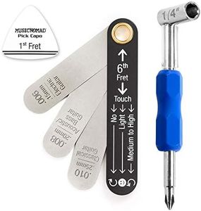 MusicNomad Truss Rod Neck Relief Measure and Adjust Kit Compatible with Taylor Guitars (MN610)