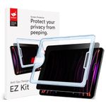 BERSEM Privacy Screen Protector for iPad Pro 11 Inch (2022&2021&2020&2018), iPad Air 5th/4th Generation (2022&2020) Anti-Spy, Auto-Alignment EZ Kit, Tempered Glass Film, Anti-Scratch, Case Fridenly