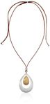 Lucky Brand Two-Tone Pendant Necklace, One Size, Metal