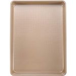 JOHO BAKING Nonstick Half Sheet Pans, Large Baking Sheets for Oven, Textured Cookie Sheet Baking Pan, 13x18 Inch, Gold