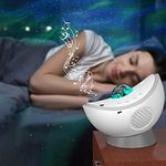 Citaaz Moon Sky Projection Lamp Sleeping Speaker Galaxy Lamp RGB Aurora Atmosphere Night Light Decorative Music Bedroom Sleep Lamp