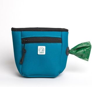 Embark Treat Bag - 3 in 1 Dog Treat Pouch, Waterproof Poop Bag Holder & Portable Water Bowl with Magnetic Closure (Teal)