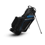 VIPERGOLF Defender 14-Way Top Divider with 6 Pockets Golf Stand Bag, Adjustable Dual Shoulder Strap with Matching Rain Hood (Black)