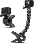 Sametop Jaws Flex Clamp Mount with Adjustable Gooseneck Compatible with GoPro Hero 13, 12, 11, 10, 9, 8, 7, 6, 5, 4, Session, 3+, 3, 2, 1, Max, Hero (2018), Fusion, DJI Osmo Action Cameras