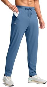 G Gradual Men's 30"/32"/34"/36" Inseam Tall Sweatpants with Zipper Pockets(Slate Blue,32-XXL)