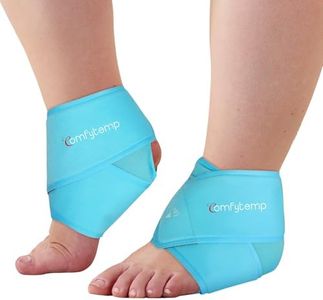 Comfytemp Large Ankle Ice Pack Wrap, FSA HSA Eligible, Reusable Gel Packs Hot Cold Compress for Plantar Fasciitis, Foot Pain Relief, Injuries, Achilles Tendonitis, Sprained Ankles, Swelling, 2 Packs