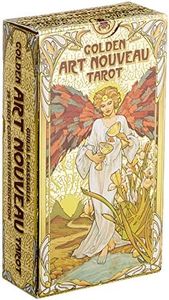 Golden Art Nouveau Tarot: 78 full colour cards with gold foil impressions & instructions