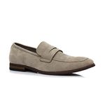 Ferro Aldo Dylan MFA19671 Classic Moc-Toe Penny Loafers for Men, Beige Suede, 11
