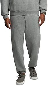 Fruit of the Loom Eversoft Fleece Elastic Bottom Sweatpants with Pockets, Relaxed Fit, Moisture Wicking, Breathable, Grey Heather, Medium