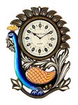 Vintage Clock Peacock Design