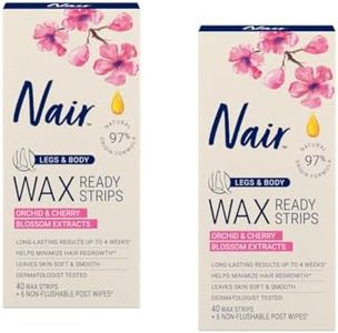 Nair Hair Remover Wax Ready-Strips 40 Count Legs/Body (2 Pack)